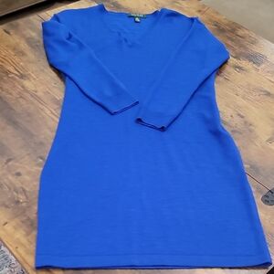 Ralph Lauren Royal Blue V-Neck Sweater